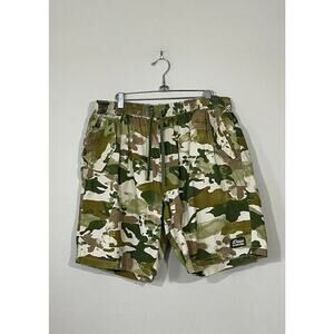 DEUS EX MACHINA Camouflage Size XL Gale Camo Field Print Drawstring Shorts